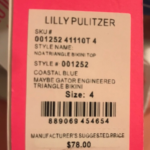 Lilly Pulitzer Pink and Blue Bikini no tags - Picture 6 of 7